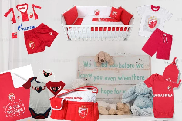 Najbolji pokloni za bebe - FK Crvena Zvezda - stvari za bebe