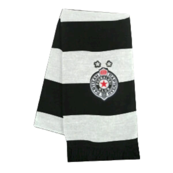 BAR-SCARF PARTIZAN - BLACK WHITE-1