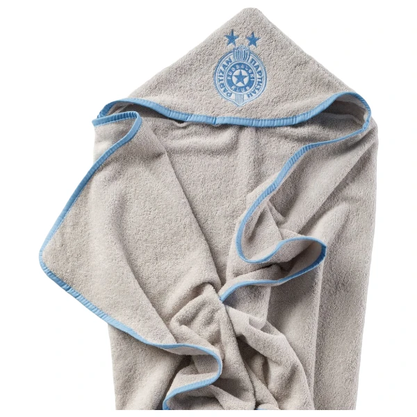 BABY TOWEL WITH HOOD PARTIZAN - BLUE-2