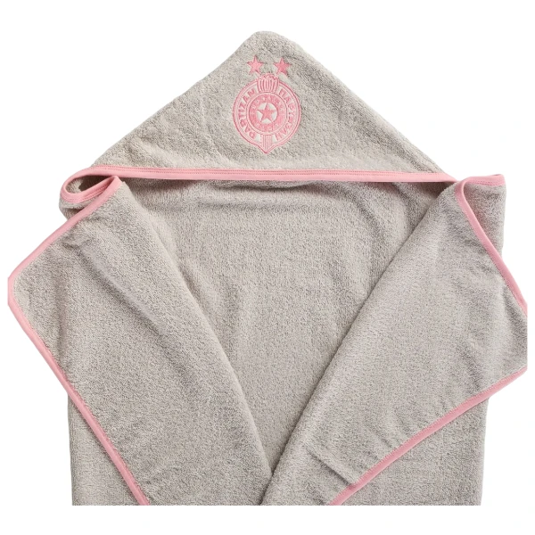 BABY TOWEL WITH HOOD PARTIZAN - PINK-2