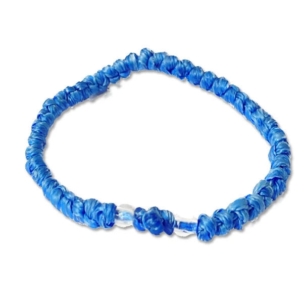 Blue rosary with transparent beads | SERBIANSHOP.COM-4