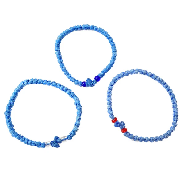 Blue rosary with transparent beads | SERBIANSHOP.COM-1