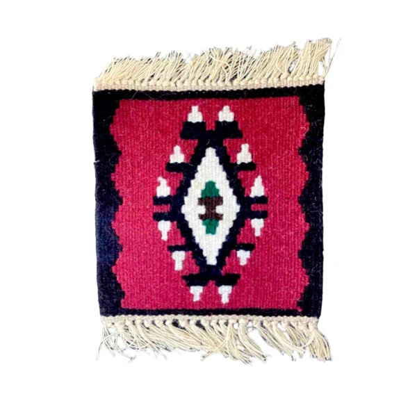 KILIM - hand-woven with ethnic motifs 20x20 cm IV-3