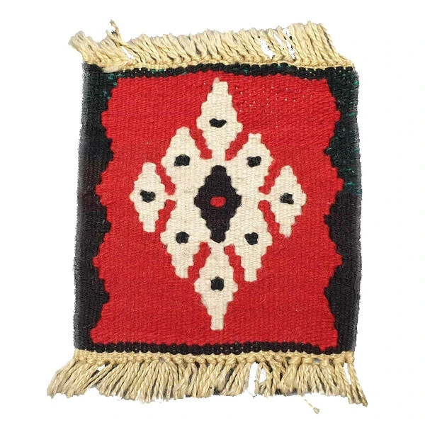 KILIM - hand-woven with ethnic motifs 20x20 cm IV-2