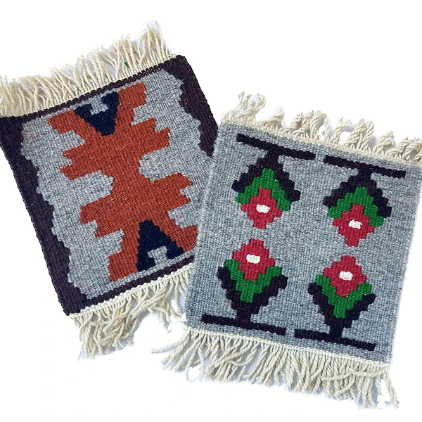 Kilim Souvenir, handmade, ethno patterns 20x20-1