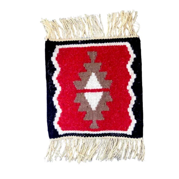 KILIM - hand-woven with ethnic motifs 20x20 cm VII-1