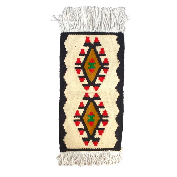 KILIM SOUVENIR- hand-woven with ethnic motifs 20x40 cm I-3