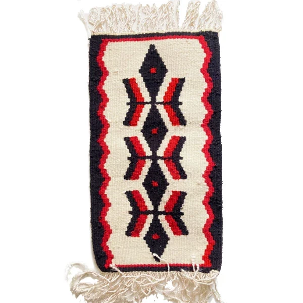KILIM SOUVENIR- hand-woven with ethnic motifs 20x40 cm I-2