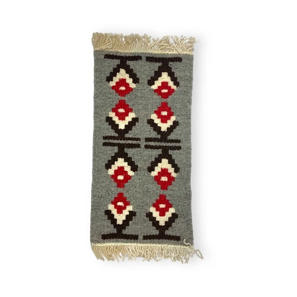 KILIM SOUVENIR- hand-woven with ethnic motifs 20x40 cm I-1