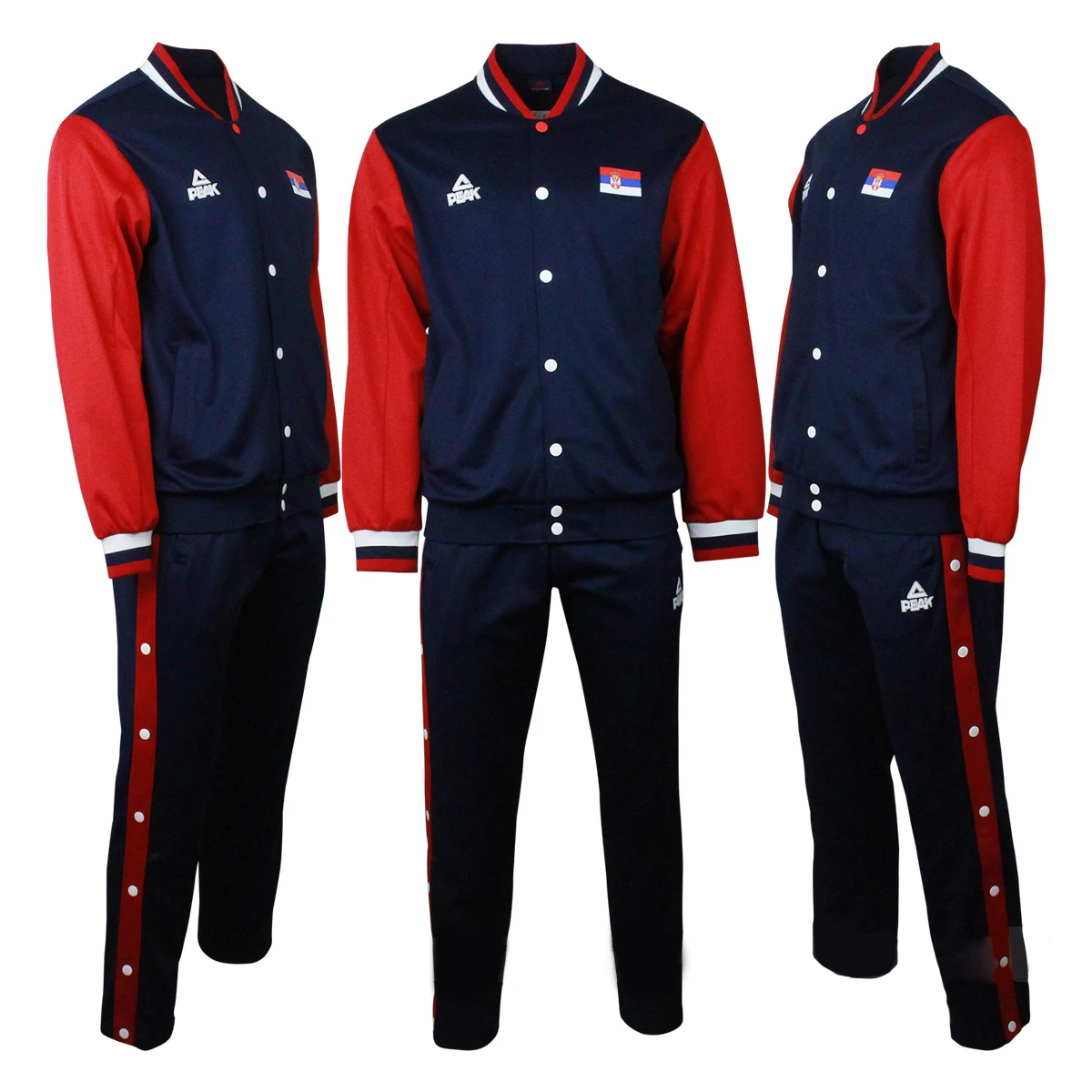 COLLEGE SWEATSUIT PEAK SERBIA RED / BLUE-1