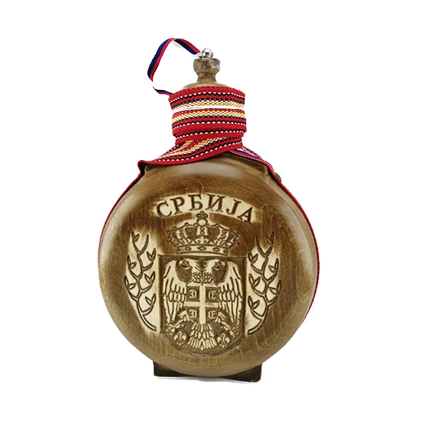 WOODEN FLASK 0.7l, brandy canteen, buklija-3