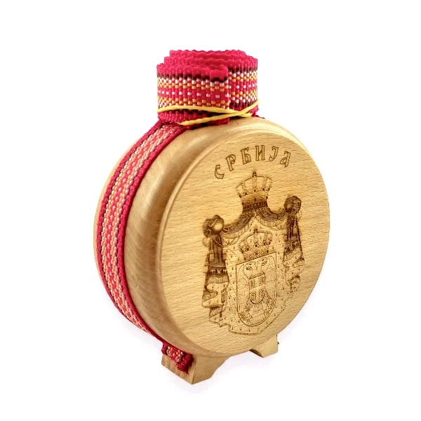 Wooden flask - Serbia 0.1 L-1