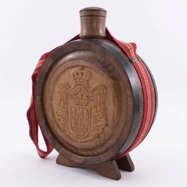 Tradicionalna srpska cutura 0.7l drvo i staklo rucni rad-2