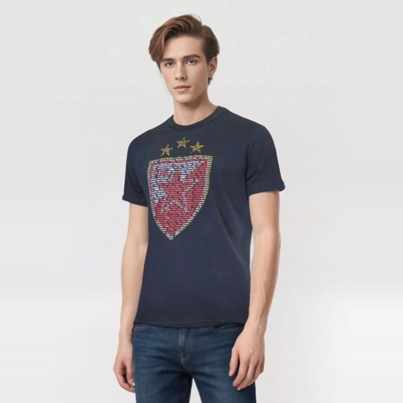 CHILDREN'S T-SHIRT FC RED STAR BELGRADE, COAT OF ARMS TEGET-2