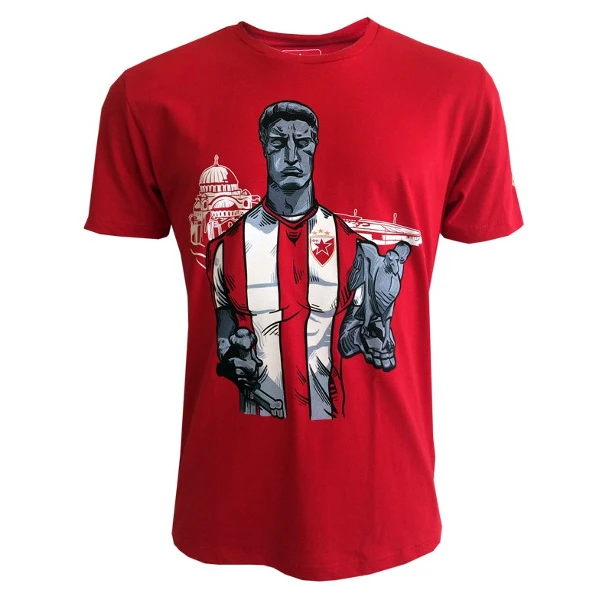 Kids T-Shirt FC Red Star Belgrade ,red color,monuments-1