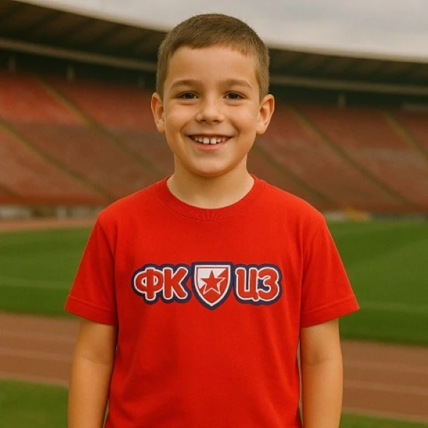 FK CRVENA ZVEZDA DEČIJA MAJICA - GRAFIT FKCZ CRVENA-1