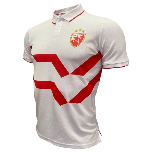 Kids polo T-Shirt FC Red Star Belgrade, Macron 2022/23, white-1