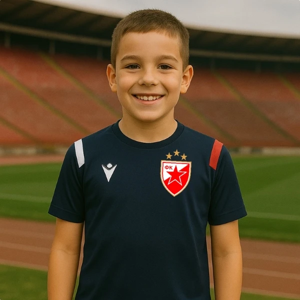FC RED STAR MACRON SHIRT NAVY BLUE, junior-1