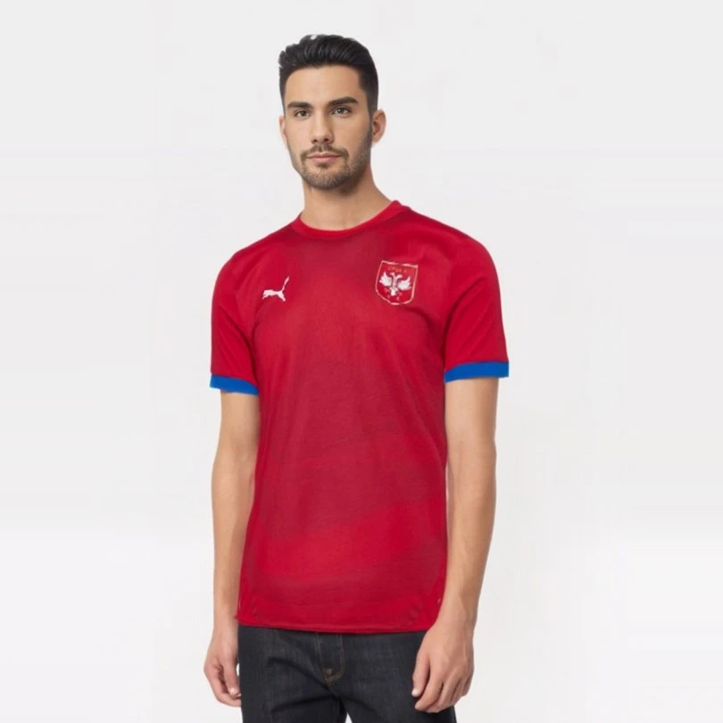 CHILDREN'S JERSEY OF THE FOOTBALL REPRESENTATION OF SERBIA, EURO 2024 - RED, PUMA-2