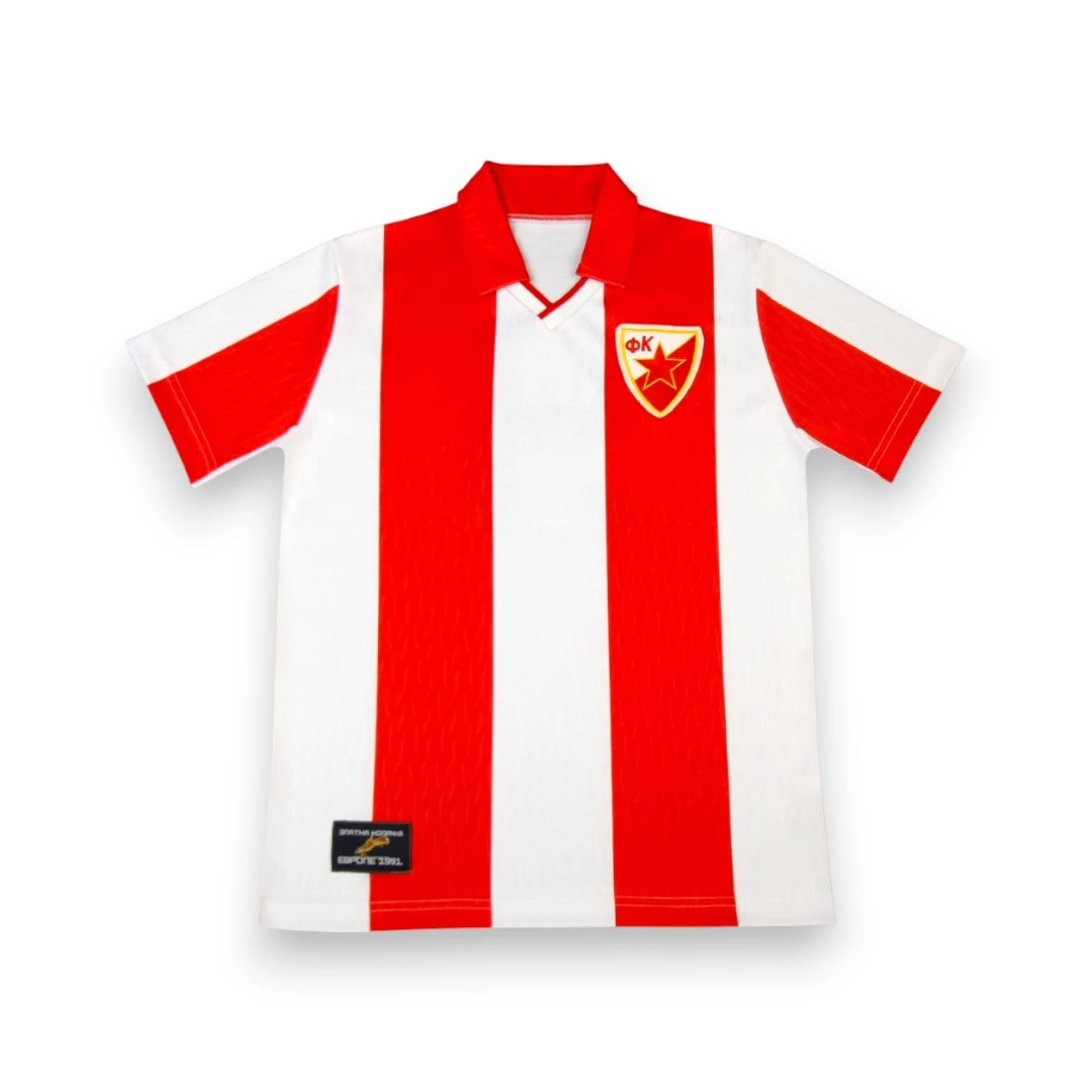 Kids' Retro Jersey Red Star Belgrade Pančev 91-2
