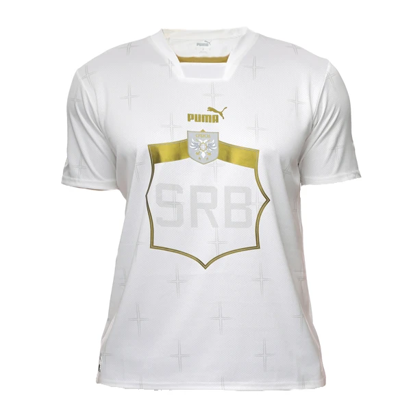 Serbia football jersey printed, Qatar 2022, white, PUMA, away-1