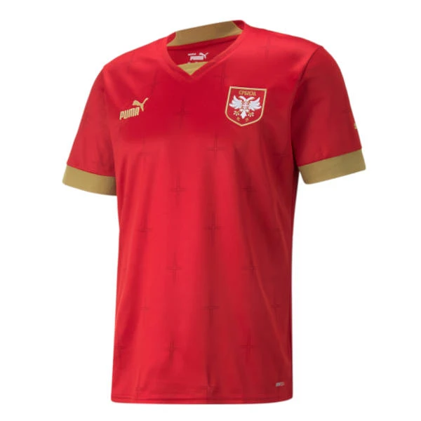 Serbia football jersey, Qatar 2022,red,Puma,home-1