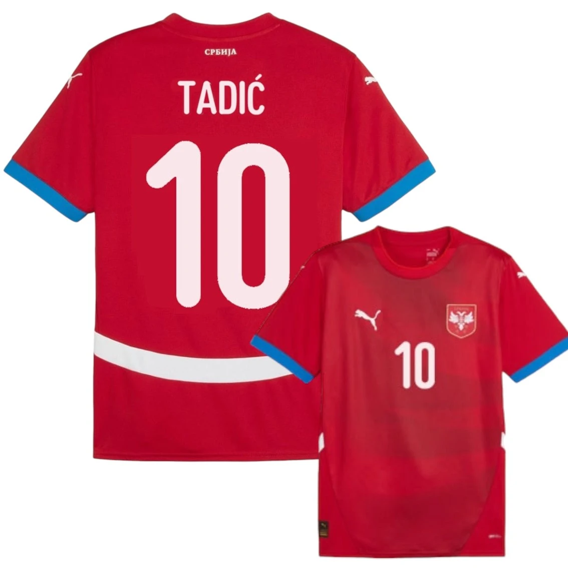 JERSEY TADIĆ 10 FOOTBALL REPRESENTATION OF SERBIA-1