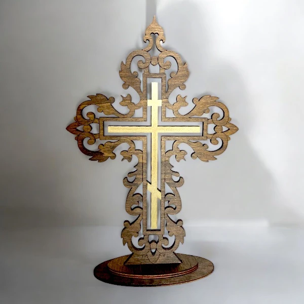 Decorative Wooden Cross 2 - Large-4