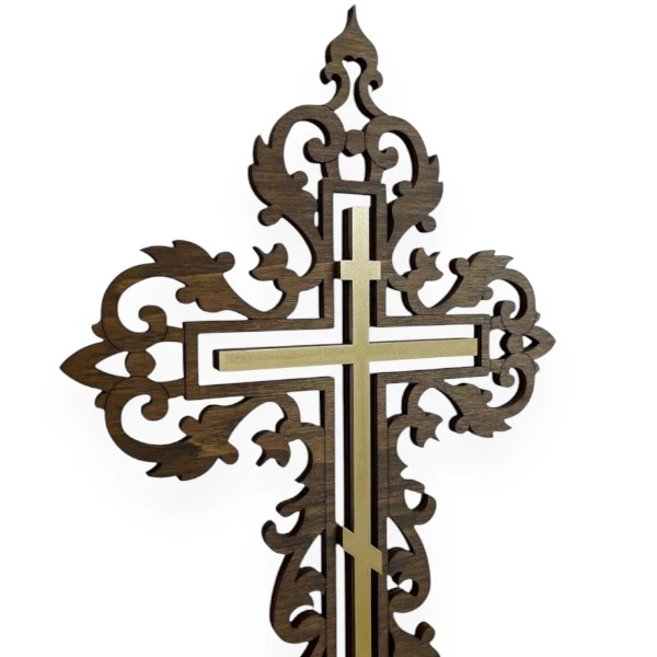 Decorative Wooden Cross 2 - Large-2