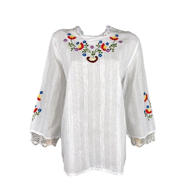 ETHNO WOMEN'S TUNIC, HAND EMBROIDERY - SERBIAN CANVAS-1