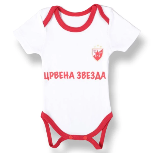 FC RED STAR BABY BODY SHORT SLEEVE WHITE-1