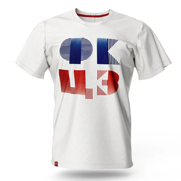 FK RED STAR WHITE T-SHIRT FKCZ-1