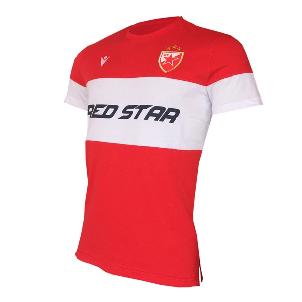 FC RED STAR MACRON RED AND WHITE T-SHIRT, junior-2