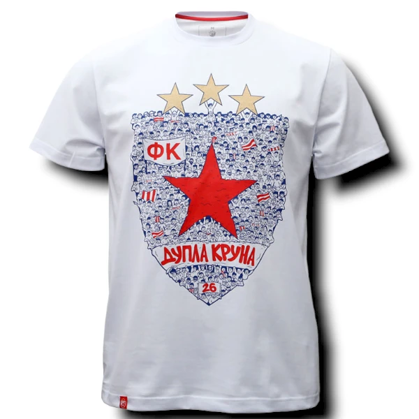 DOUBLE CROWN CHILDREN T-SHIRT RED STAR BELGRADE-1