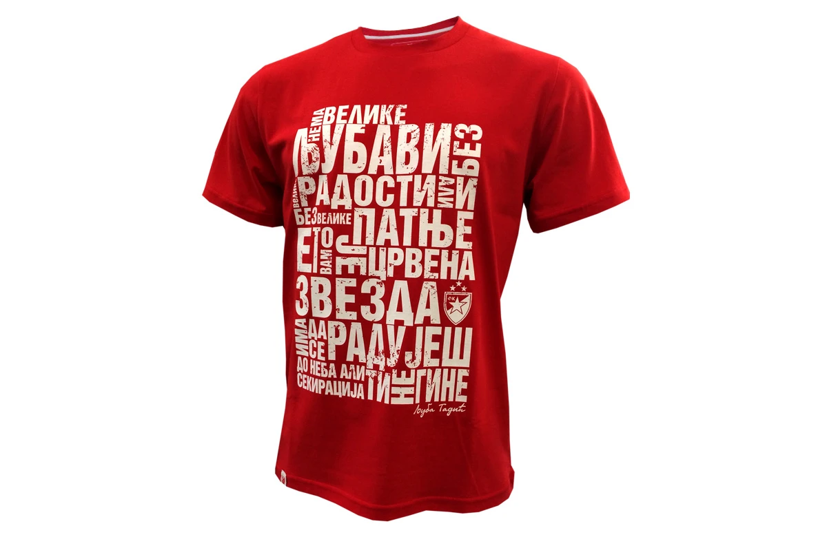 FC RED STAR T-SHIRT LJUBA TADIC,RED-1