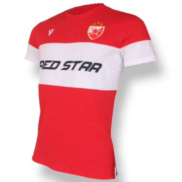  FC RED STAR COTTON SHIRT 'RED STAR' WHITE RED-1