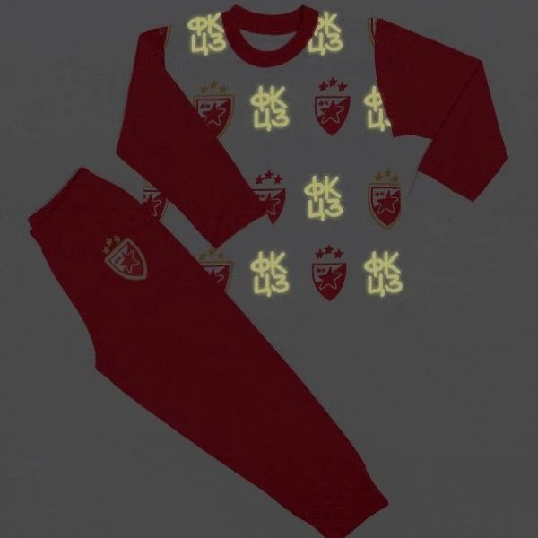 FK CRVENA ZVEZDA GLITTER CHILDREN'S PAJAMAS-2