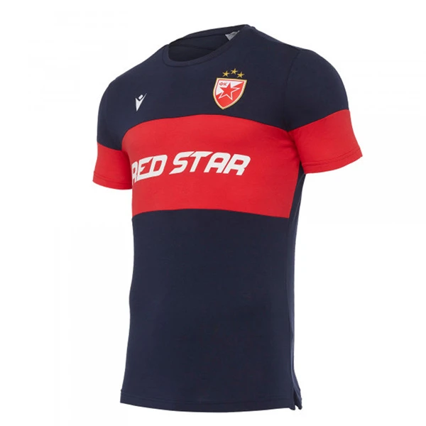 FC RED STAR Macron blue-red children's T-shirt-2020/21.-1