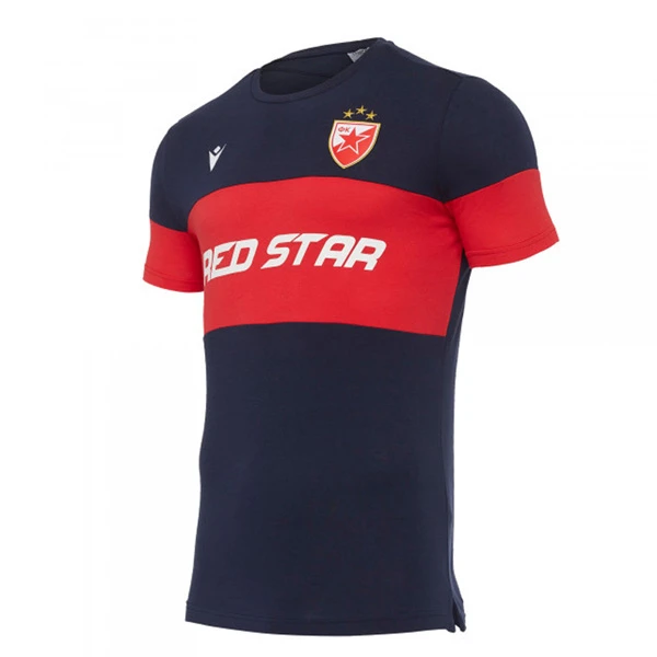 FC RED STAR Macron blue-red children's T-shirt-2020/21.-2
