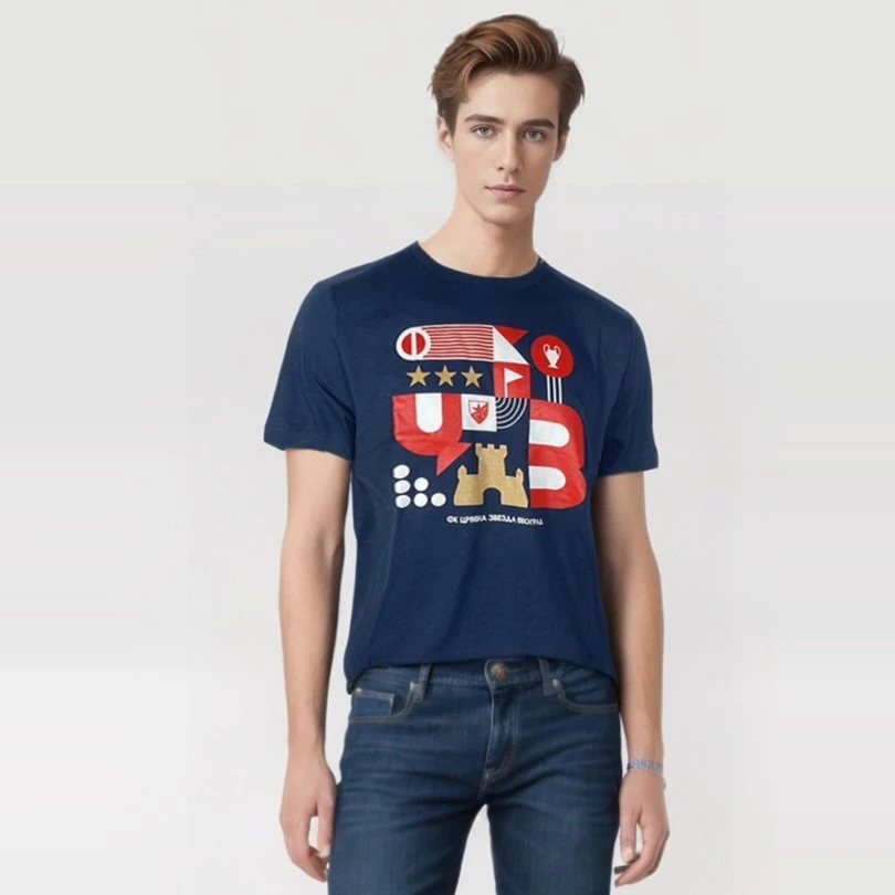 FK RED STAR NAVY T-SHIRT FORTRESS OF THE STARS-3