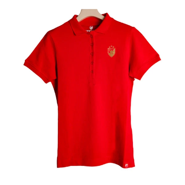 FK RED STAR WOMEN'S POLO SHIRT RED-1