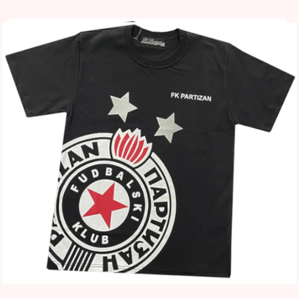 FC PARTIZAN CHILDREN'S T-SHIRT BLACK - BIG COAT OF ARMS-2
