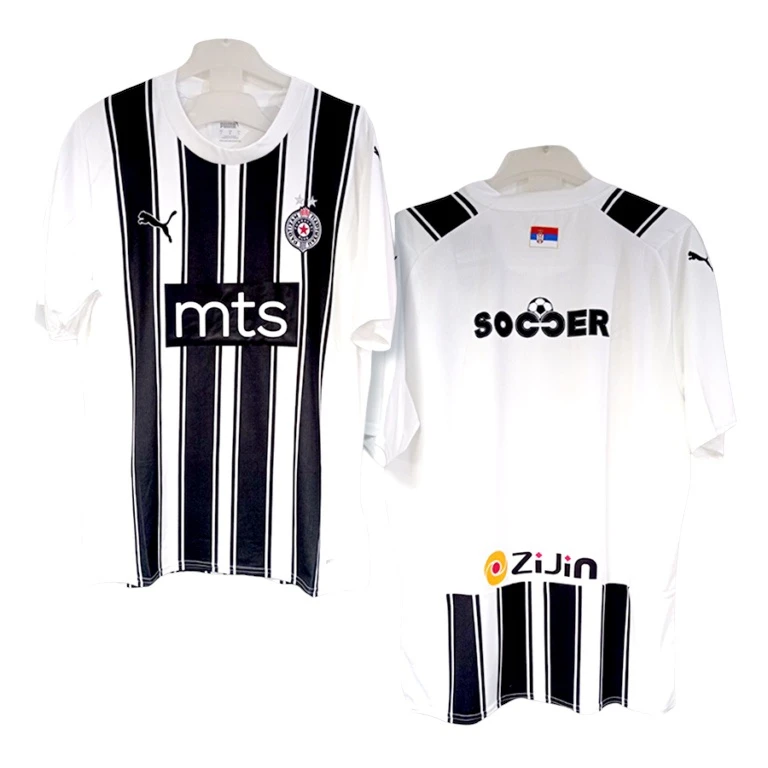 FK PARTIZAN DEČIJI PUMA CRNO-BELI DRES-1