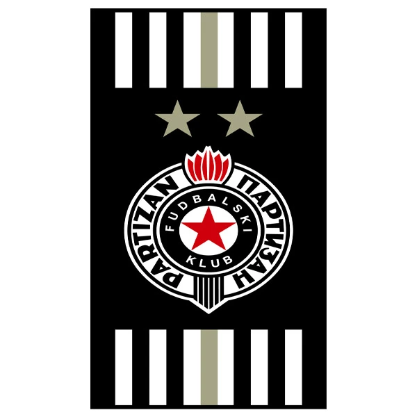 FK PARTIZAN BEACH TOWEL COAT OF ARMS-2