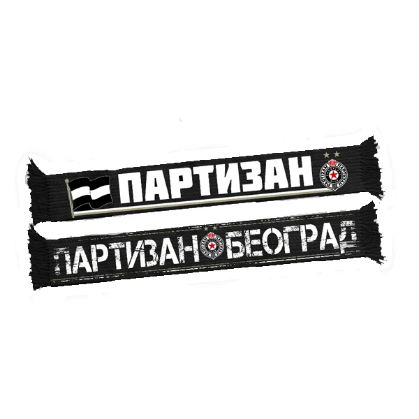 FC PARTIZAN SCARF - SILK BELGRADE-1