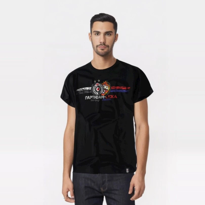 FCP T-SHIRT BLACK CSKA-PFC PARTIZAN BELGRADE-3