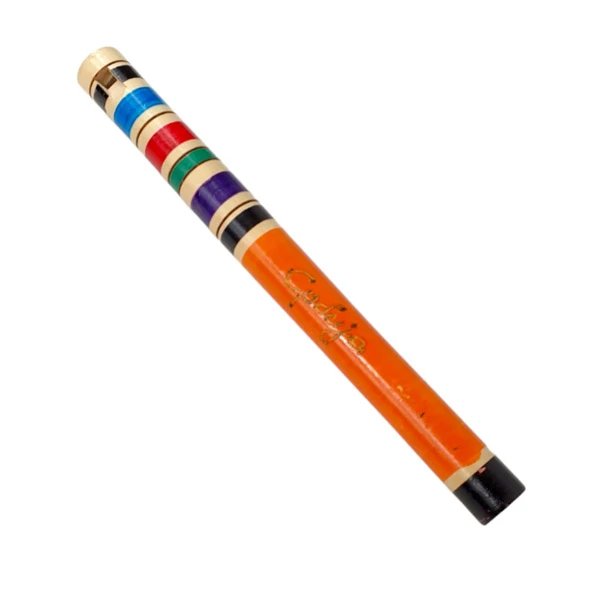 ODEN FLUTE FROM SERBIA (ORANGE COLOUR)-2
