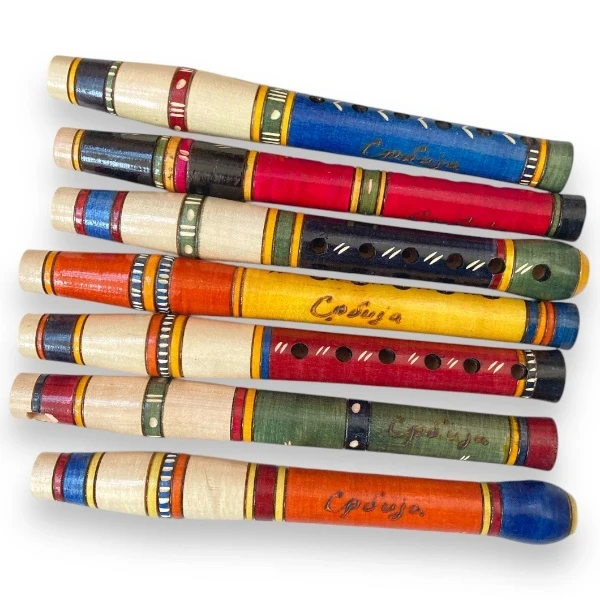 ODEN FLUTE FROM SERBIA (ORANGE COLOUR)-3