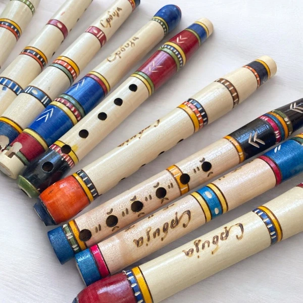 WOODEN FLUTE FROM SERBIA (LIGHT)-3