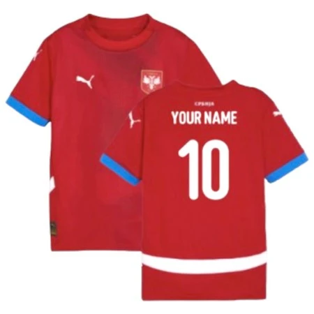 SERBIAN REPRESENTATIVE JERSEY, EURO 2024 - RED, PUMA, WITH PRINT-1